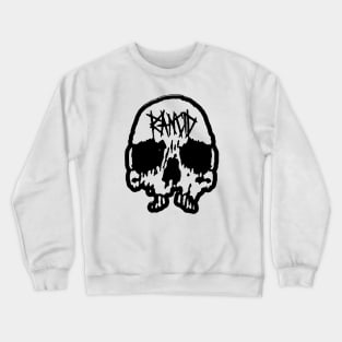 skull rncd black type Crewneck Sweatshirt